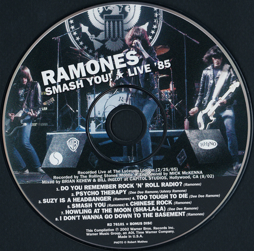 Ramones Smash You: Live '85.